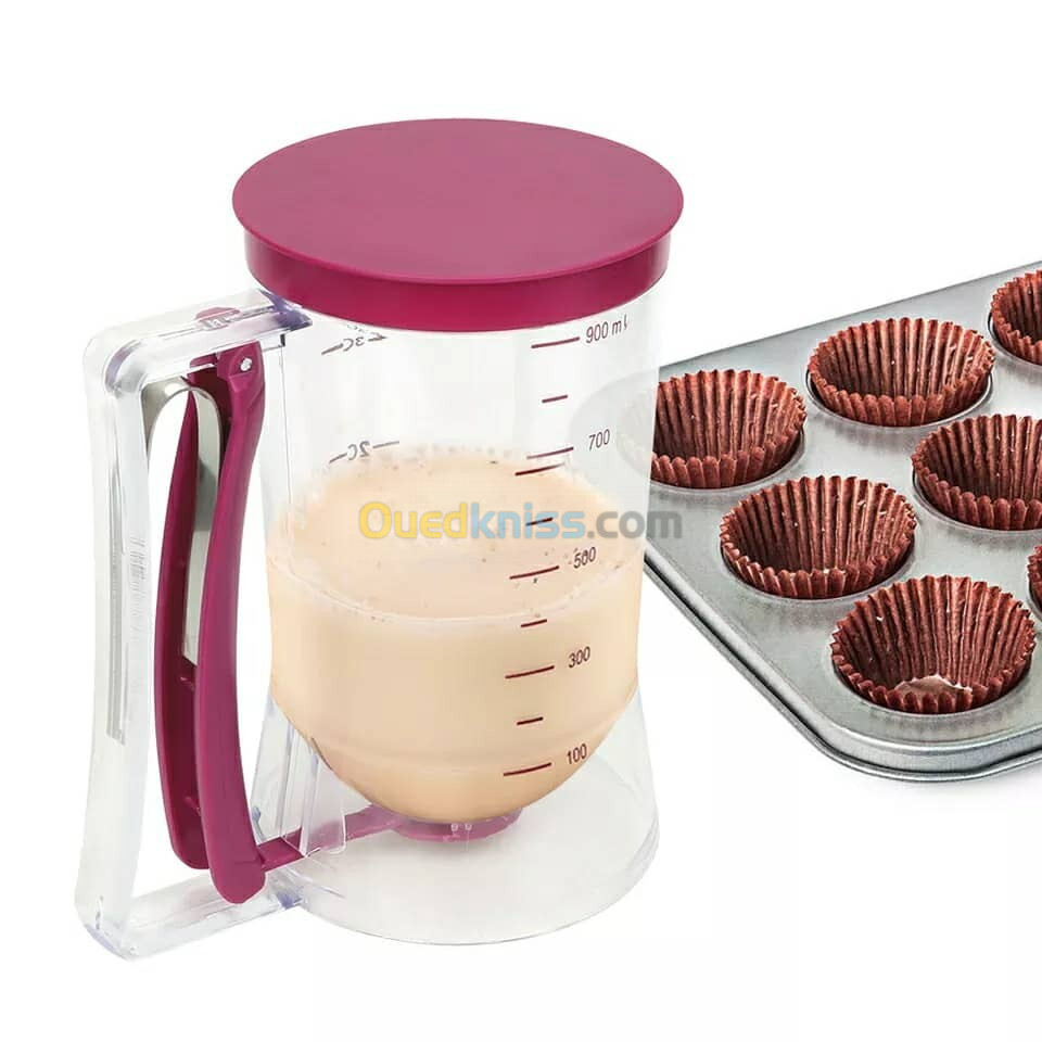 Distributeur de pâte 900 ML pour les cupcakes, biscuits, Muffins