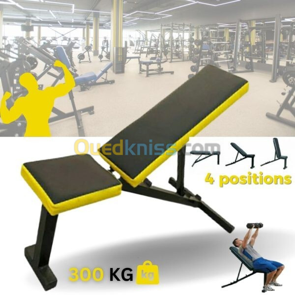 Banc incliné de musculation 4 positions pour lentraînement à domicile