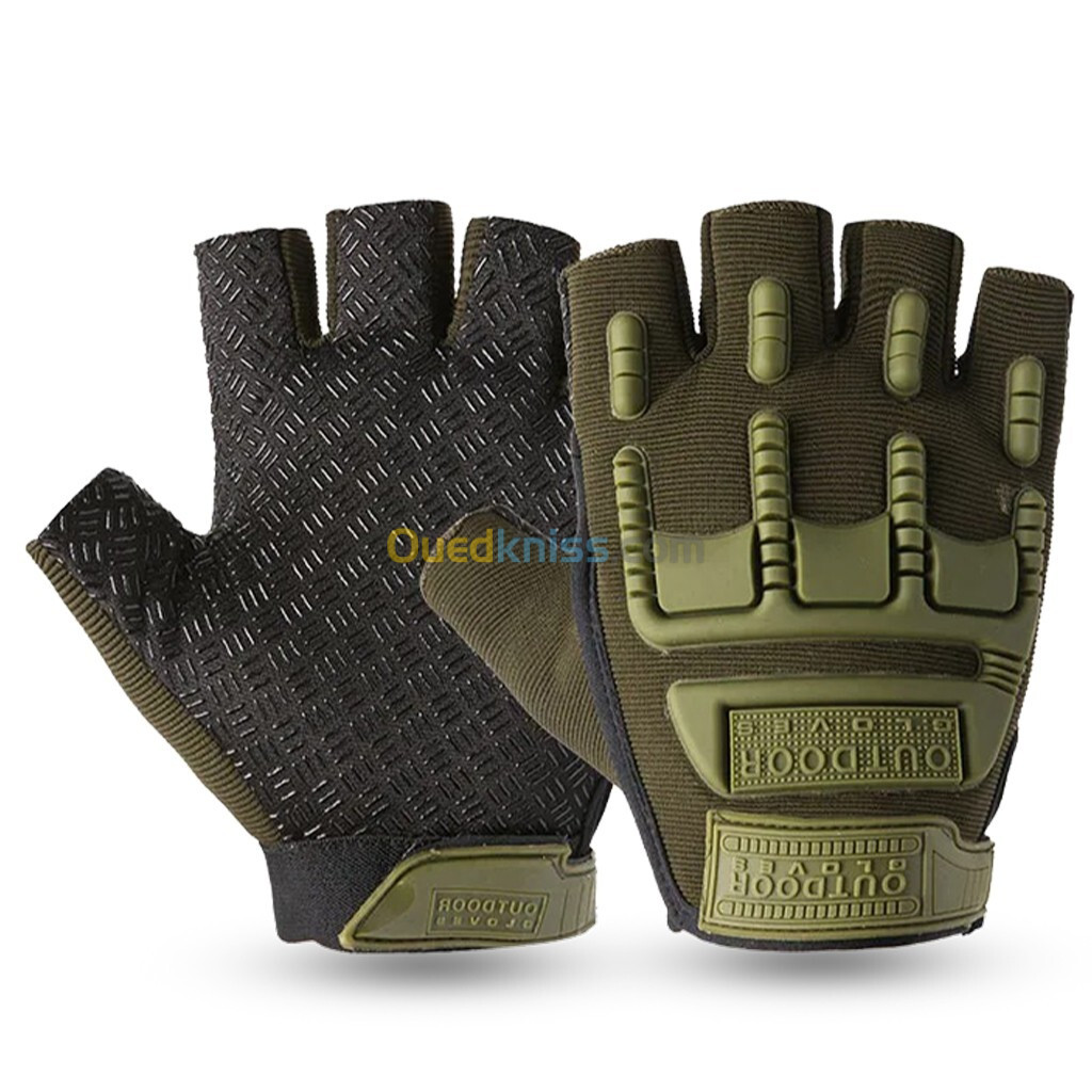 Gants de Moto antidérapants demi-doigt v3