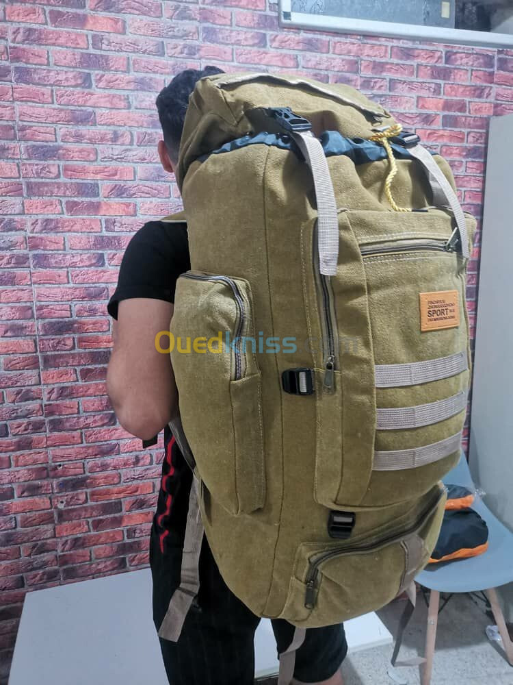 Sac à dos randonnée tactique militaire 80l imperméable