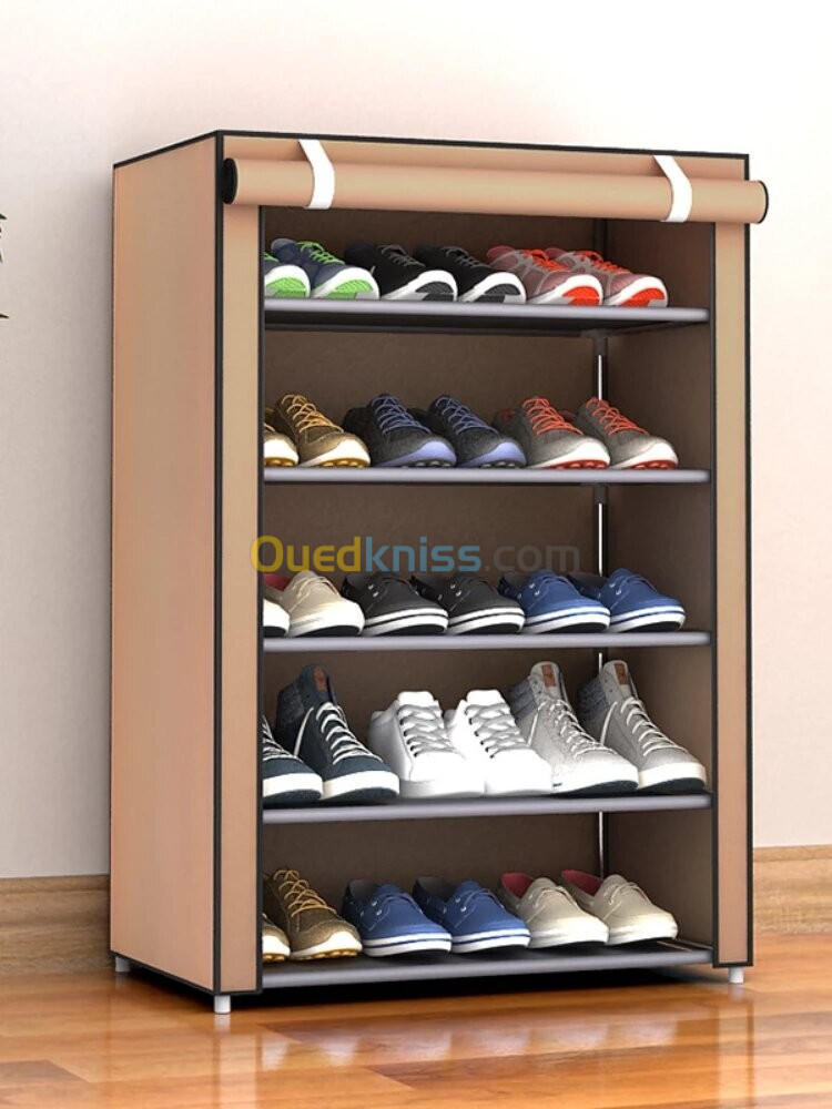 Armoire Chaussures 5 niveaux étagères 15 paires ou plus très pratique pour Salon, Chambre et Entrée