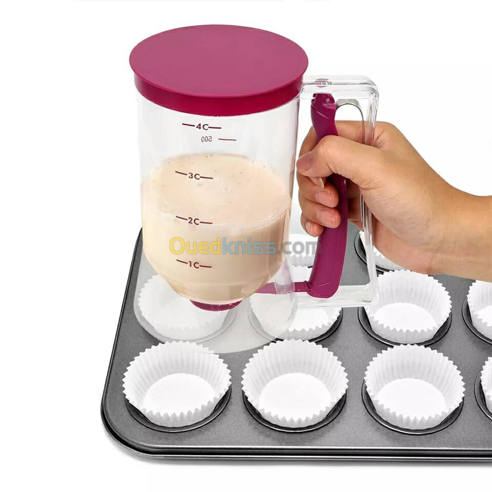 Distributeur de pâte 900 ML pour les cupcakes, biscuits, Muffins