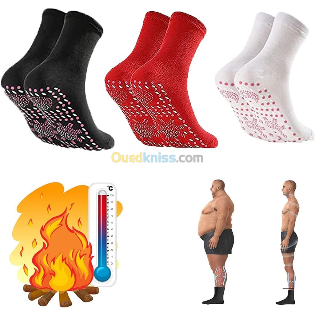 Chaussette de Santé Amincissante en Tourmaline Thermique