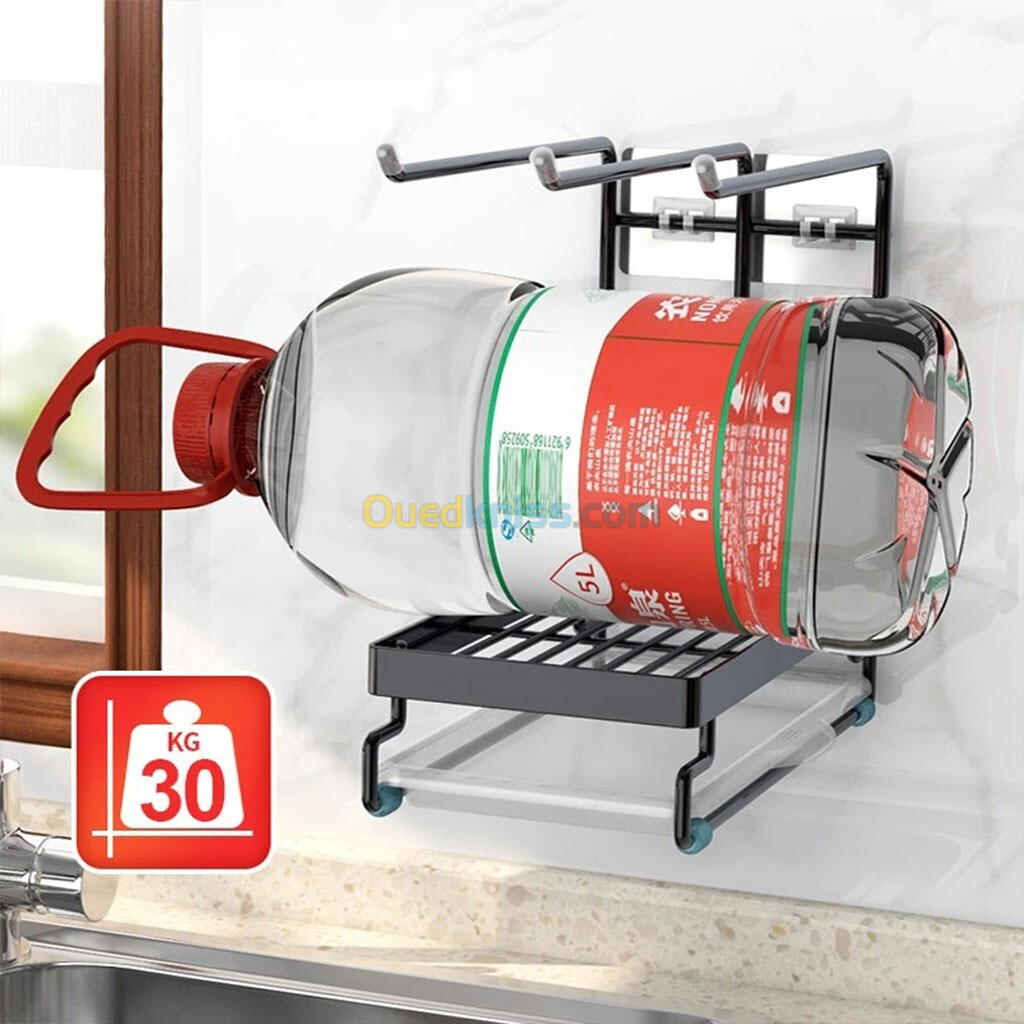 Egouttoir Organisateur de cuisine Avec Porte-Serviettes en Acier Inoxydable