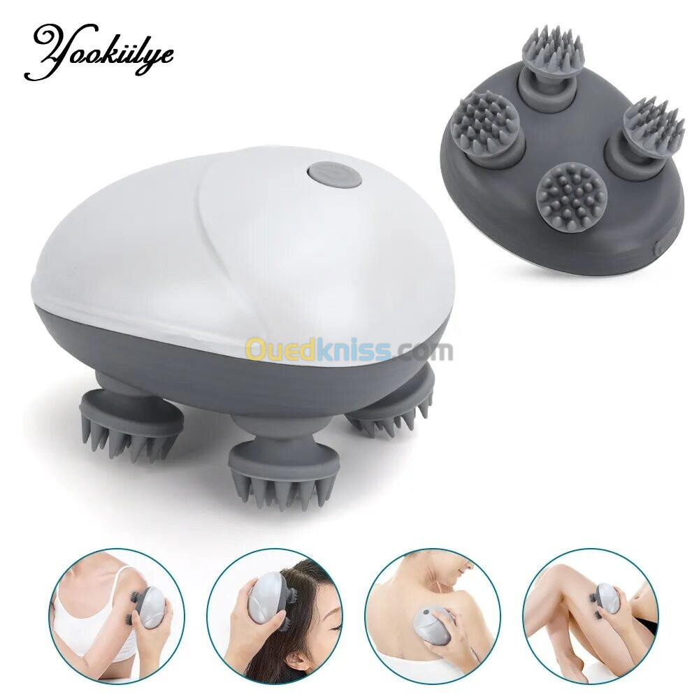 Masseur électrique sans fil en Silicone 4 nœuds de massage