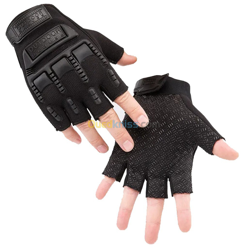 Gants de Moto antidérapants demi-doigt v3