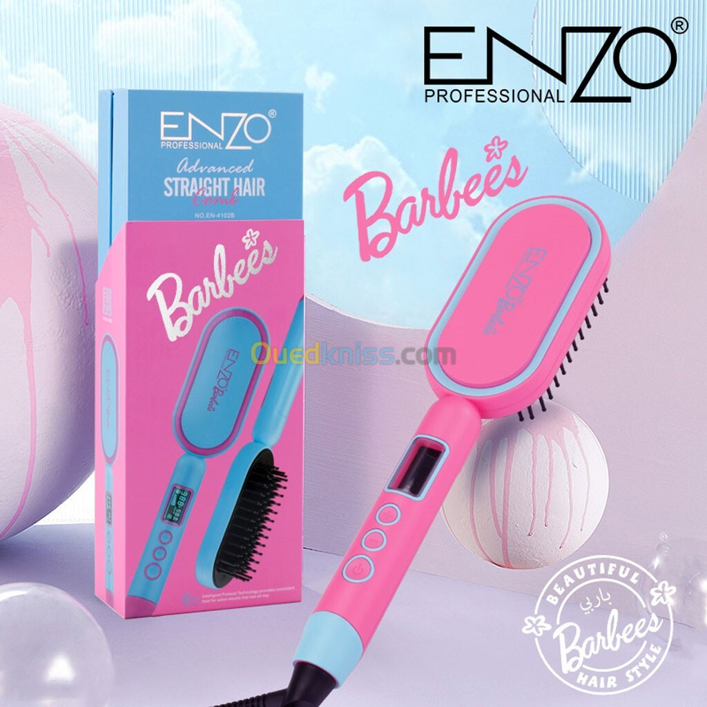 Enzo Brosse Lissante Barbie Edition Câble Rotatif 360