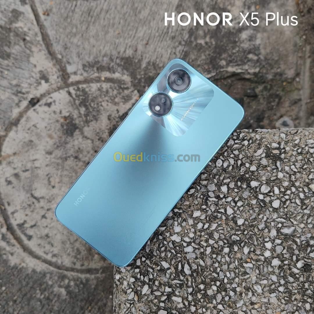 Telephone honor x5 🔥 الجديد كلياً 🔥  ‏💚 Honor X5 Plus💚  يدعم خدمات Google Play 🙅🏻 ‏Ram 4GB / Rom 64GB  الشاشة : 6.56 ”  ‏♨️LCD , 90HZ ♨️ نظام التشغيل : Android 13, Magic OS 7.1  المعالج : Helio G36 📟 ♨️ 12 نانومتر ♨️  الكاميرا الأساسية : 2.50,  MP 📷 كاميرا السيلفي : 5 MP 📸  بصمة جانبية 👈 البطارية : 5200 mAh 🔋 ‏♨️ Charge 10 W ⚡️♨️