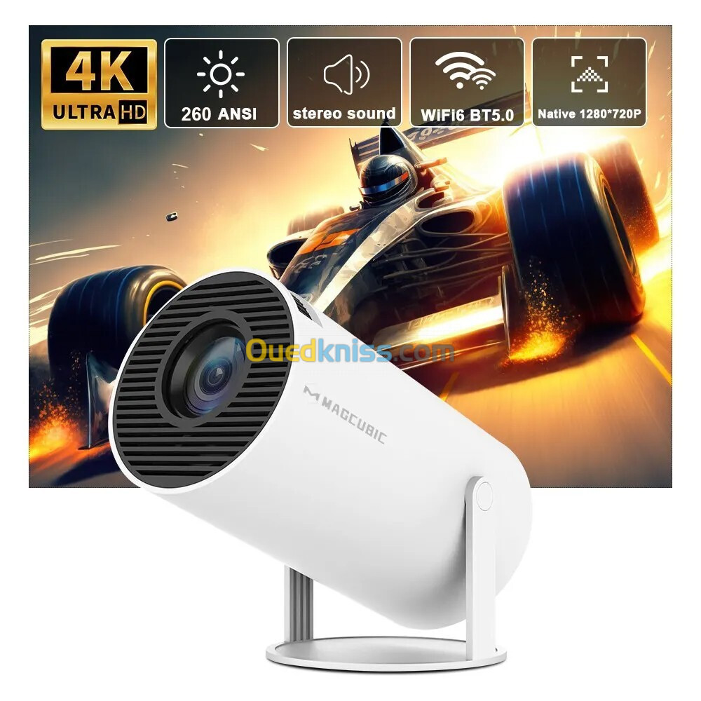 Projecteur 4K Home Cinema Projector HDMI Magcubic HY300 Pro