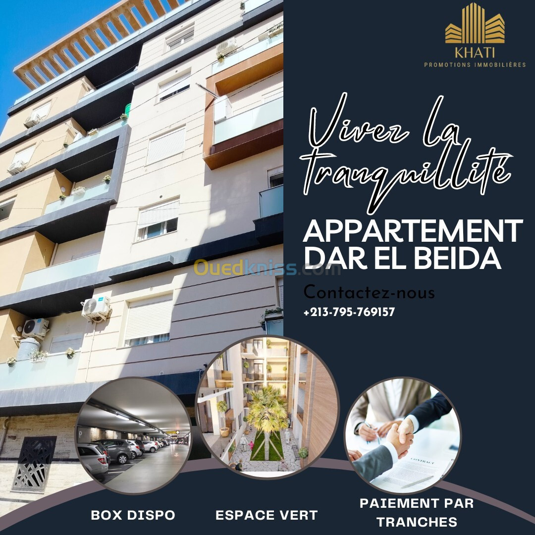 Vente Appartement F3 Alger Dar el beida