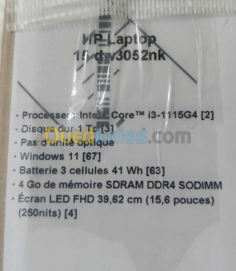 Laptop HP i3-11g sous emballage