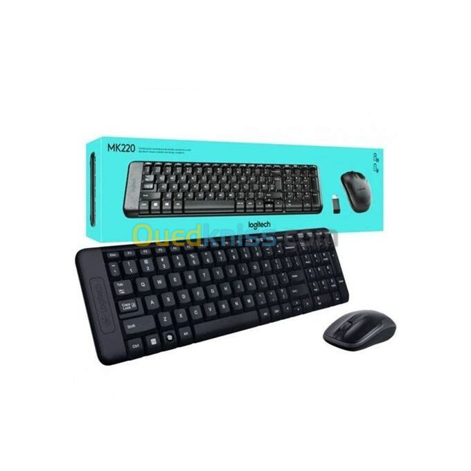 COMBO CLAVIER SOURIS LOGITECH MK220