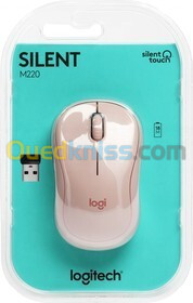 SOURIS LOGITECH SANS FIL M220 ROSE