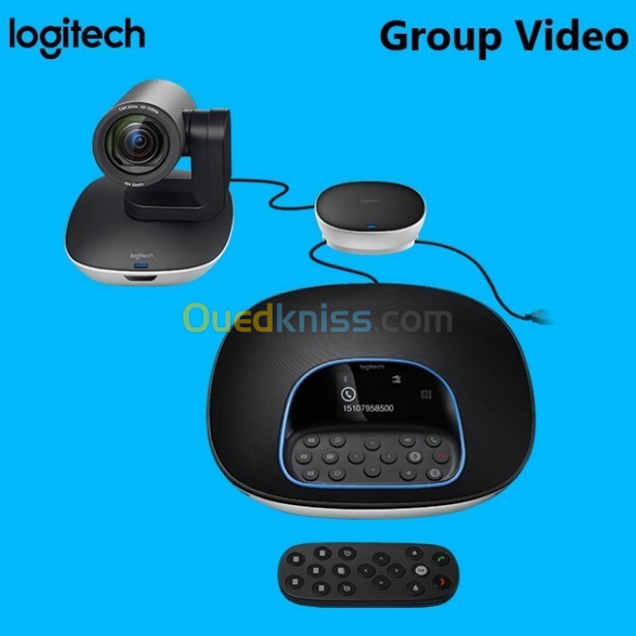 LOGITECH GROUP SYSTÉME DE WEBCAM VISIOCONFÉRENCE,FULL HD 1080P, MISE AU POINT AUTOMATIQUE, USB, SKY