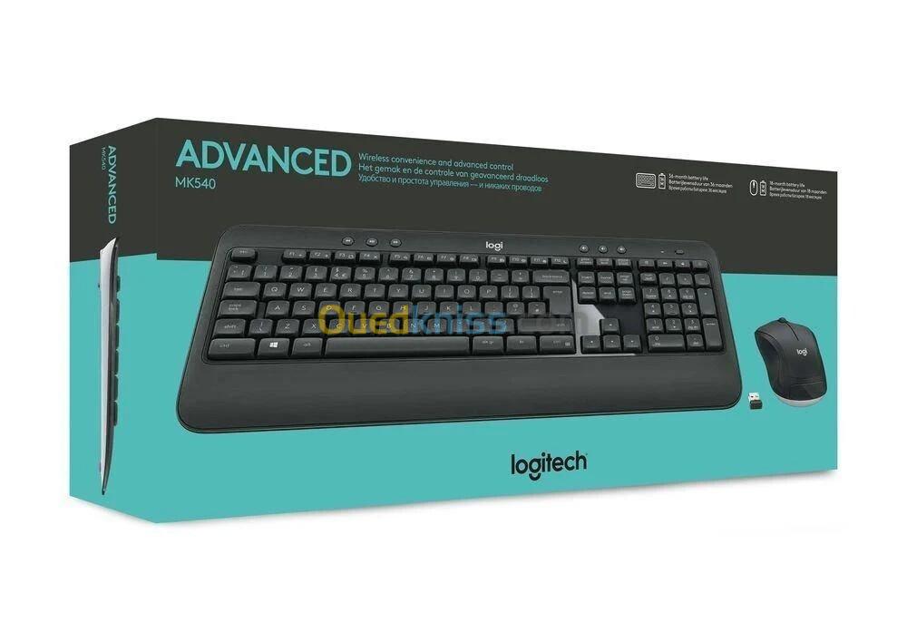 CLAVIER ET SOURIS LOGITECH MK540 ADVANCED WIRELESS COMBO BLACK