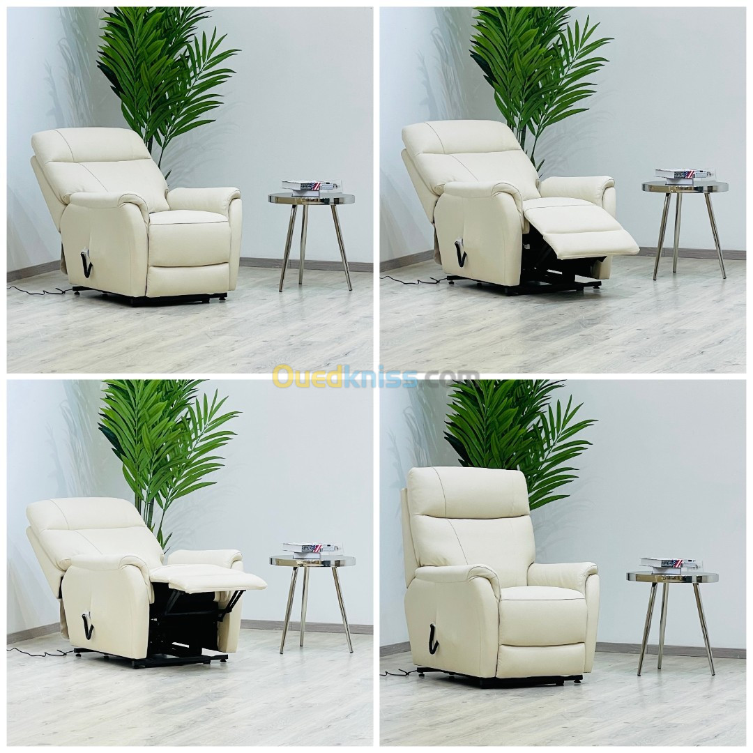 Nouveau Fauteuil Relax électrique En Half Leather