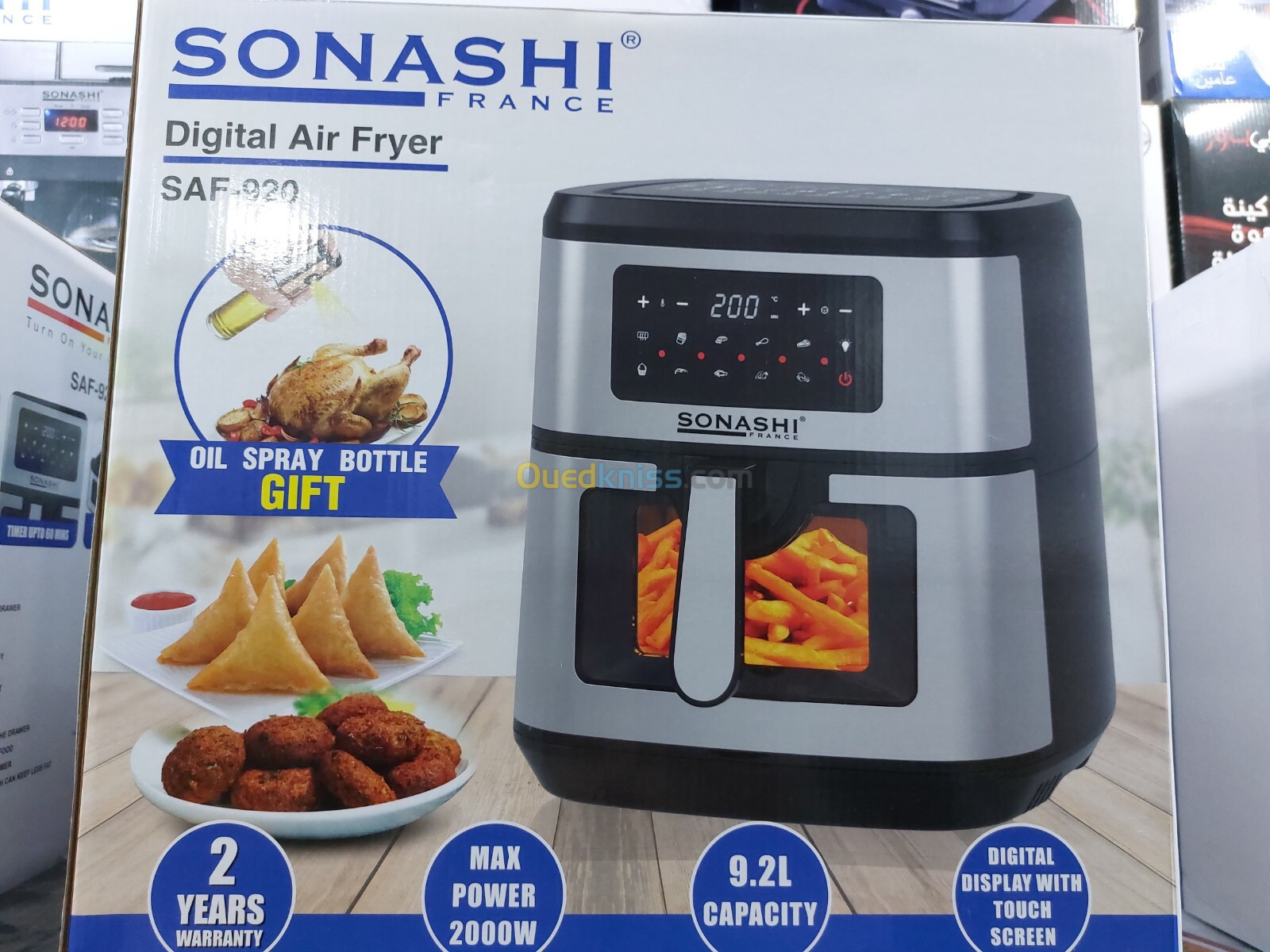 PROMO FRITEUSE AIR FRYER SONASHI 9.2L