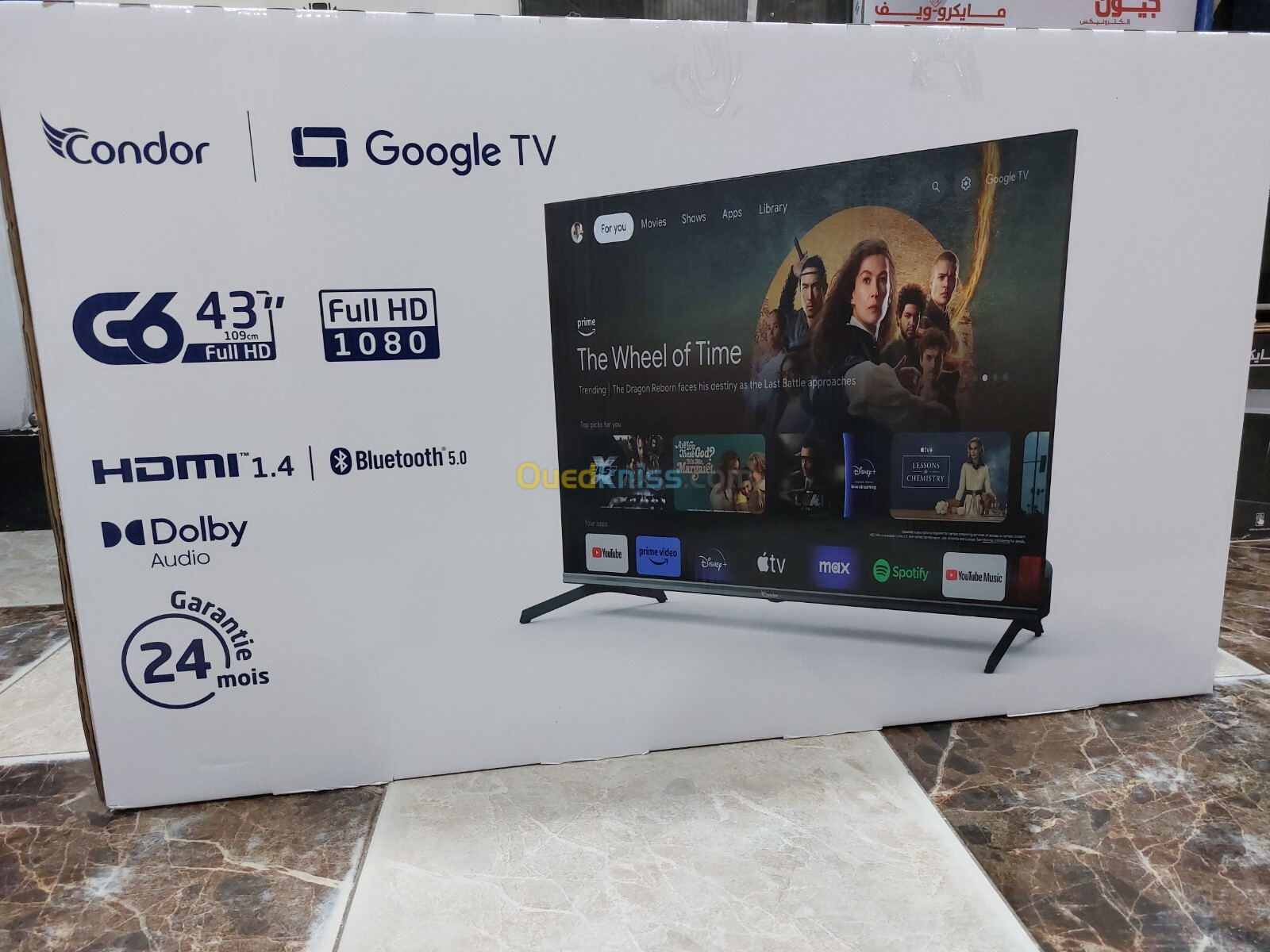 PROMOTION TV CONDOR 43" GOOGLE TV G6