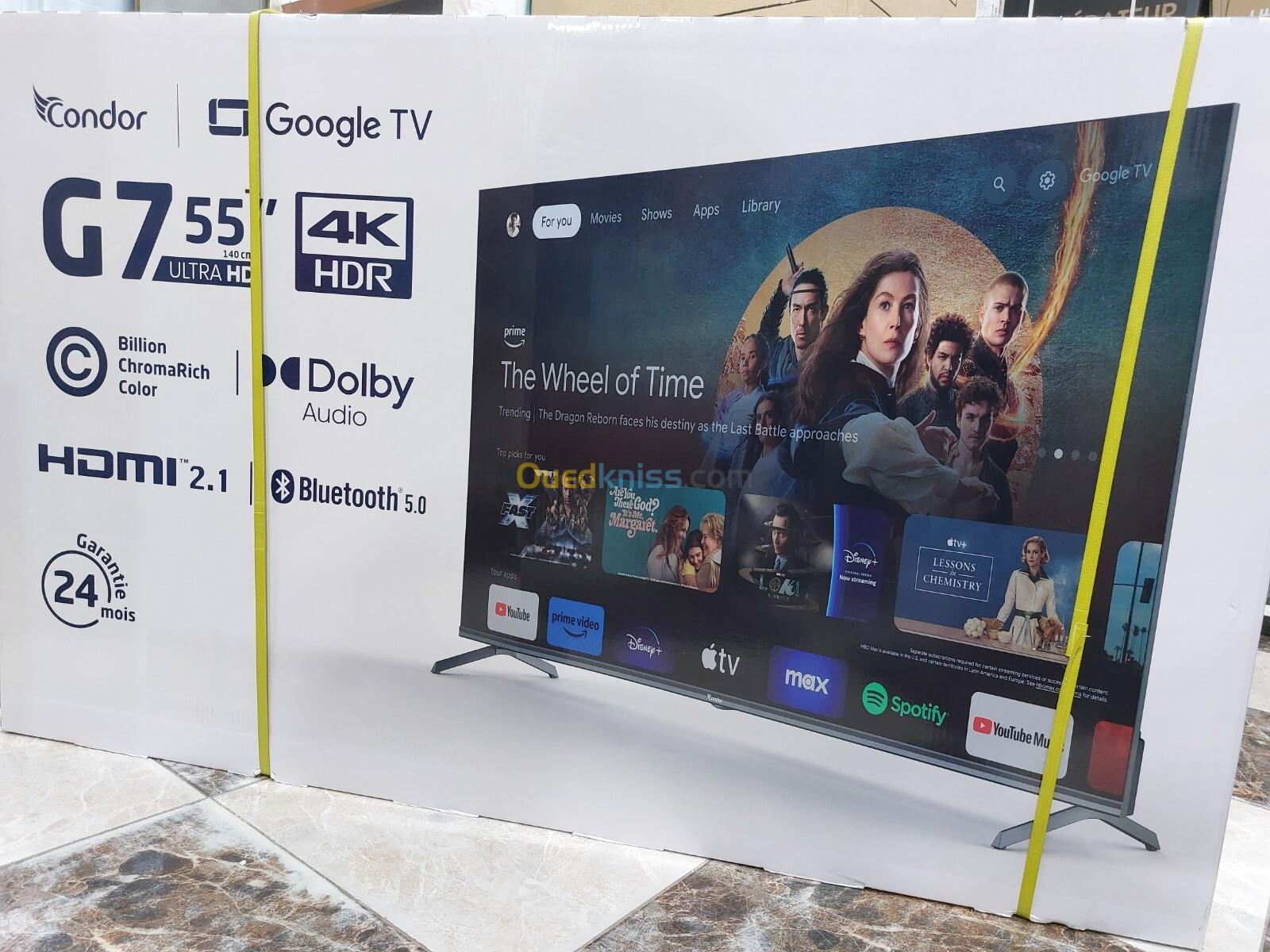 PROMOTION TV CONDOR 55" G7 GOOGLE TV