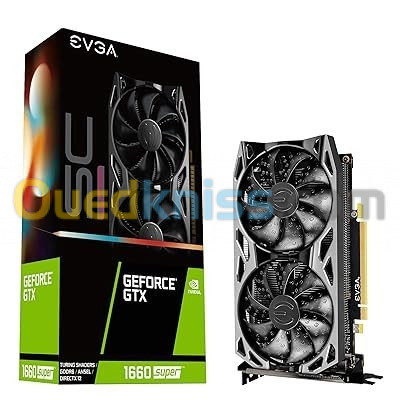 CARTE GRAPHIQUE EVGA GeForce GTX 1660 Super Sc Ultra Gaming, 6 Go GDDR6, Dual Fan, NEUF