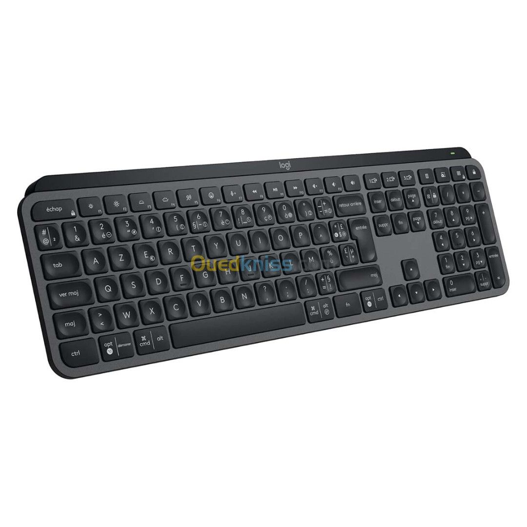 Logitech MX Keys S Clavier sans Fil Bluetooth Rechargeable USB-C Rétroéclairé AZERTY Français