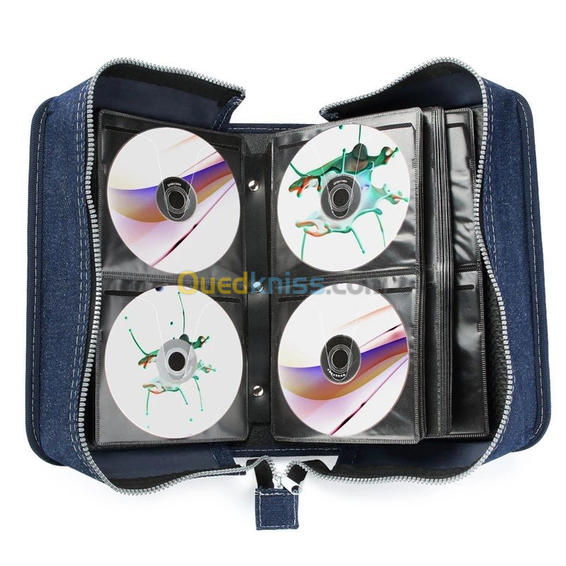 Pochette etui de Rangement pour CD DVD 32pcs haute qualité en jean - Prix  en Algérie