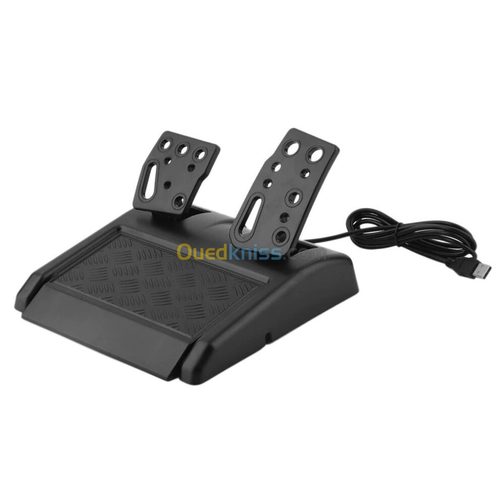 Volant de course USB 4 en 1 180 degrés avec pédales pour PC XBOX 360 PS3 PS2 Vibration