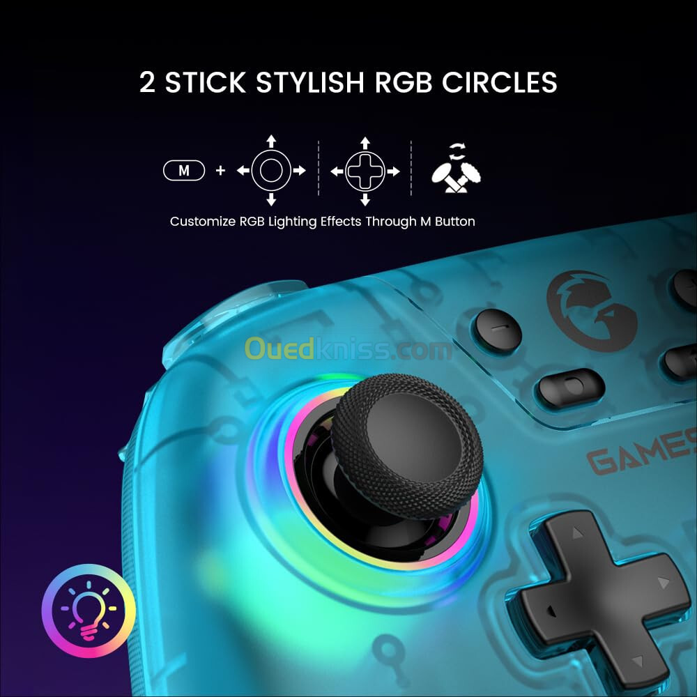 Manette de jeux sans-fil GAMESIR NOVA T4N Multiplateforme avec Boitier pour ANDROID PC IOS SWITCH