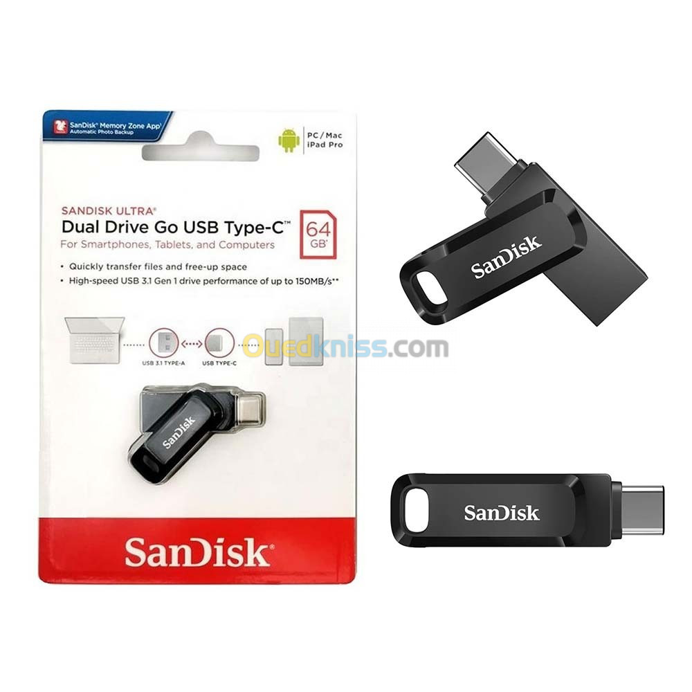 Clé USB 128 / 64 / 32 Go Gb Type C OTG USB Flash Drive pour appareils  Android/PC