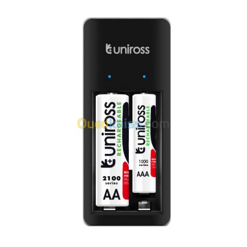 Chargeur de pile UNIROSS Mini AA / AAA By Micro USB 7h + 2 x Pile AAA 600mAh UCU001B