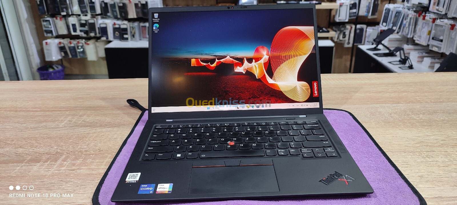 Thinkpad x1 carbone gen 9  i7 11 ème 16/1to Intel iris xe caba état neuf 