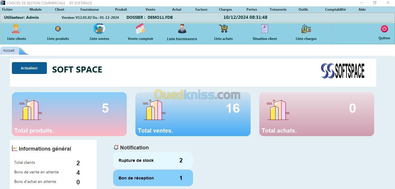 SOFT-COM LOGICIEL DE GESTION COMMERCIALE 