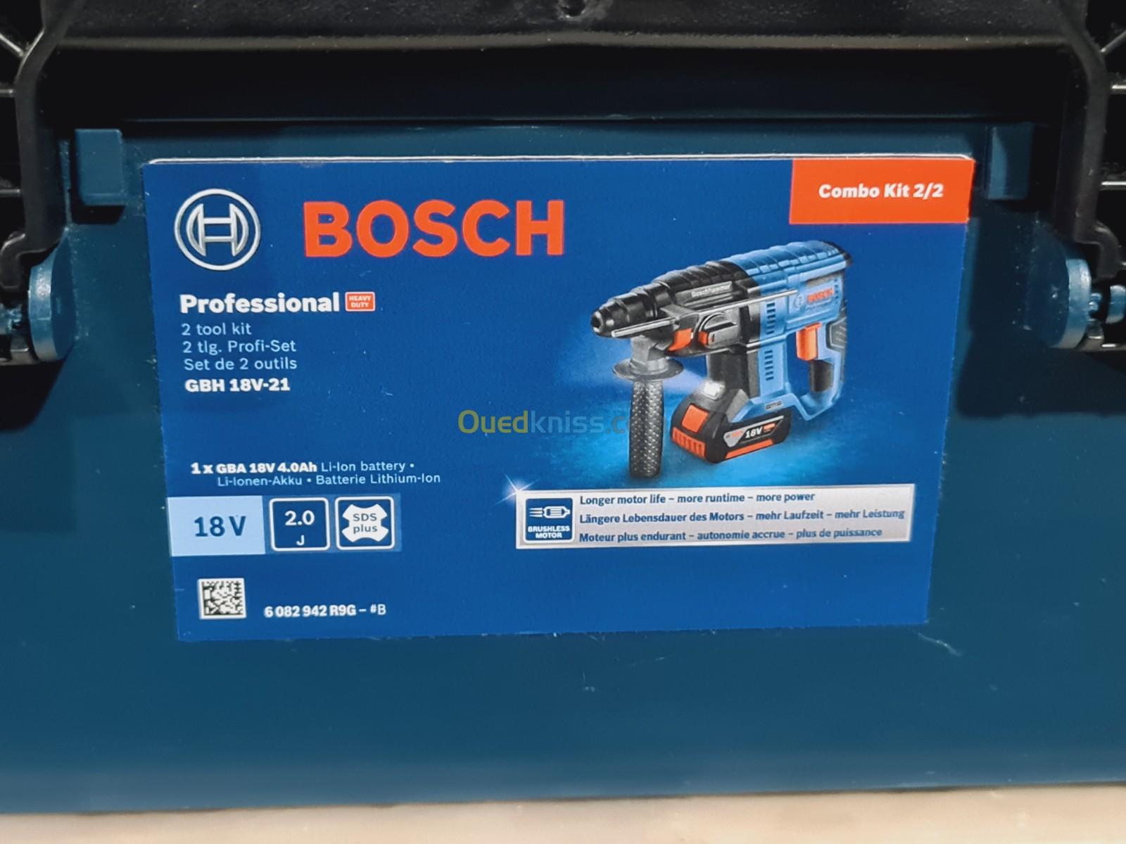 Kit visseuse / perforateur Bosch GSR 18V-28 + GBH 18 V-21 2 x 4,0 Ah