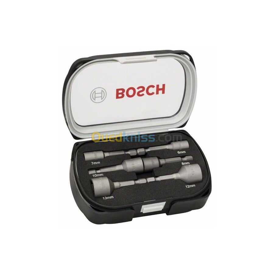 BOSCH - Coffret de 6 embout à douille magnétique 6/7/8/10/12/13mm EXTRA-DURE