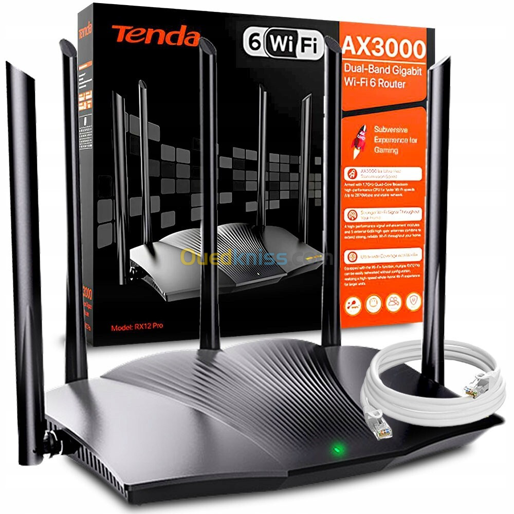 ROUTEUR TENDA TX12 PRO AX3000 WIFI 6 /REF: