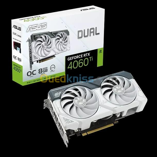 CARTE GRAPHIQUE DUAL RTX4060 8G WHITE(90YV0JC2-MONA00) REF: 5709