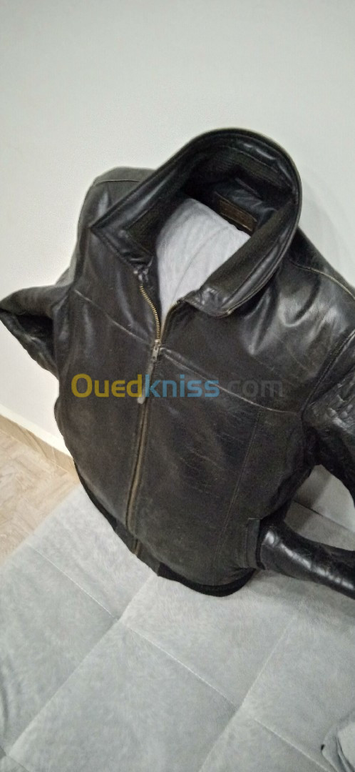 Veste cuir homme aviatrix 