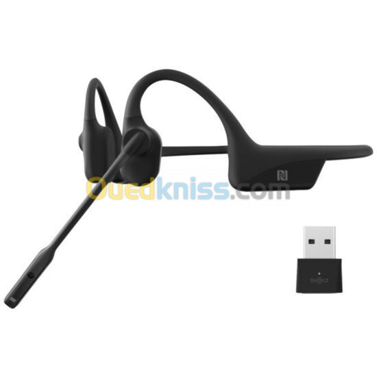 SHOKZ C102-AC-BK OpenComm UC USB-A Bone Conduction Stereo Bluetooth Headset