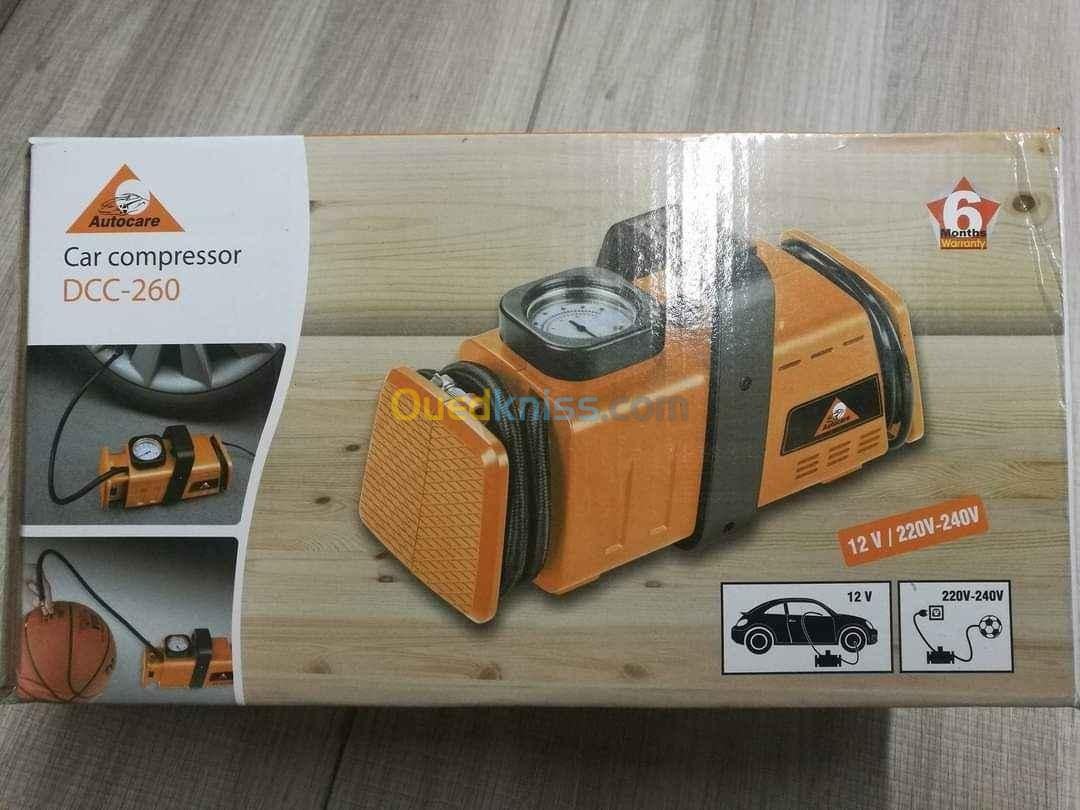 Comprisseur car orange 12V/220V