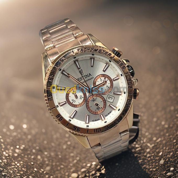 Festina f20560  ذهبي وابيض