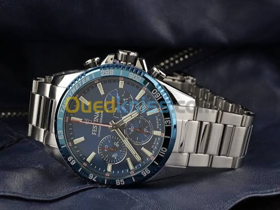 MONTRE FESTINA F20560/3 BLEU, BRACELET ACIER, HOMME