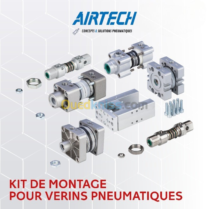 VERIN - VERIN PNEUMATIQUE - vérin compact - vérin carré - vérin de guidage - compresseur 