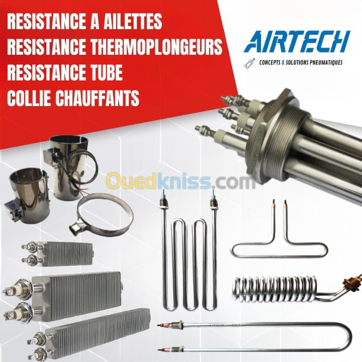 RESISTANCE INDUSTRIELLE - THERMOPLONGEURS - RESISTANCE AILETTES - RESISTANCE CARTOUCHE - A BAIN 