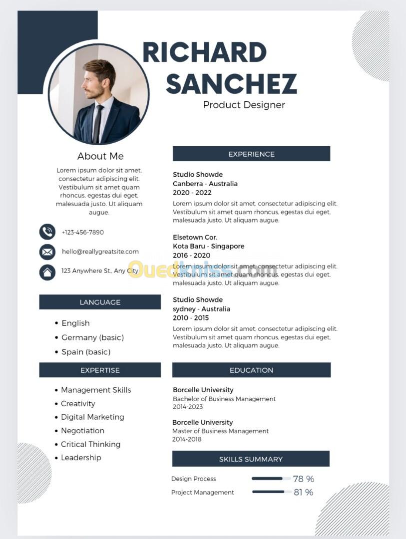 Création CV professionnelle