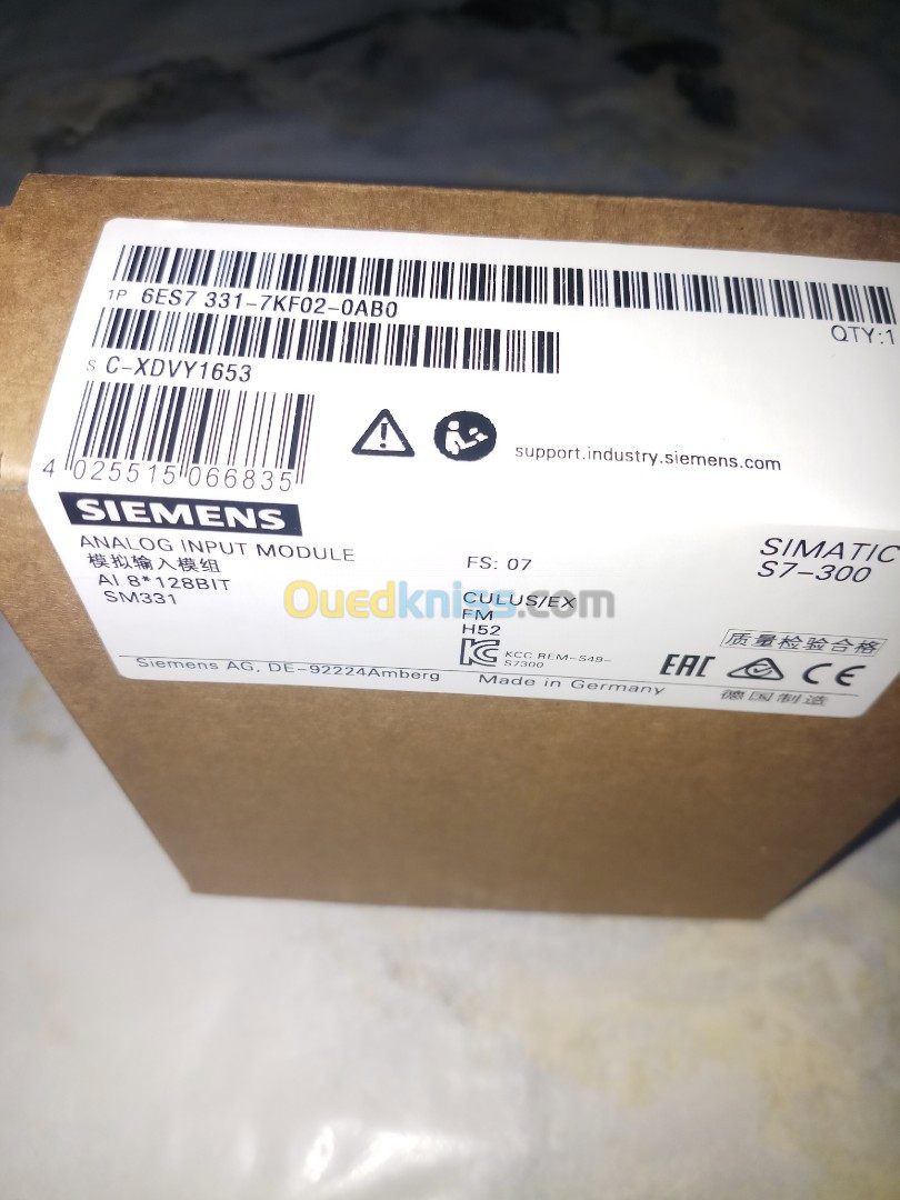 MODULE AUTOMATE SIEMENS  S7-300  8 ENTREES ANALOGIQUES REF: 6ES7 331-7KF02-0AB0