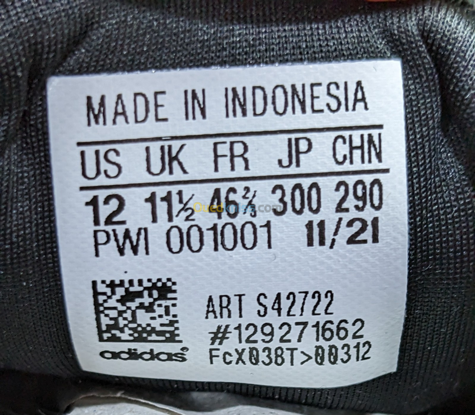 Adidas SUPERNOVA - Ref S42722- Original اصلية - Pointure 46 2/3 / 30 CM