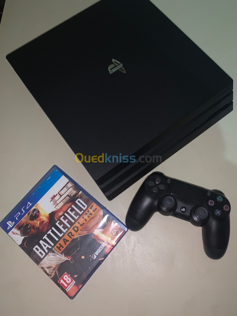 Ps4 pro 11.02 n9ay bzf m3ah manette jdida original v2 w cd 