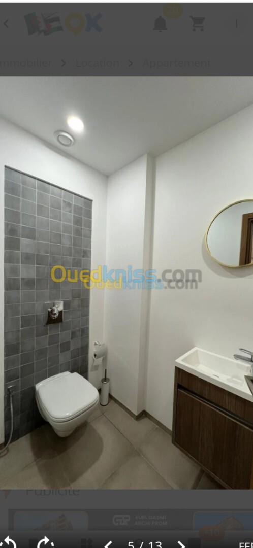 Location Appartement F4 Alger Ouled fayet