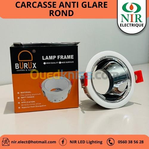 Carcasses spot rond anti glare 