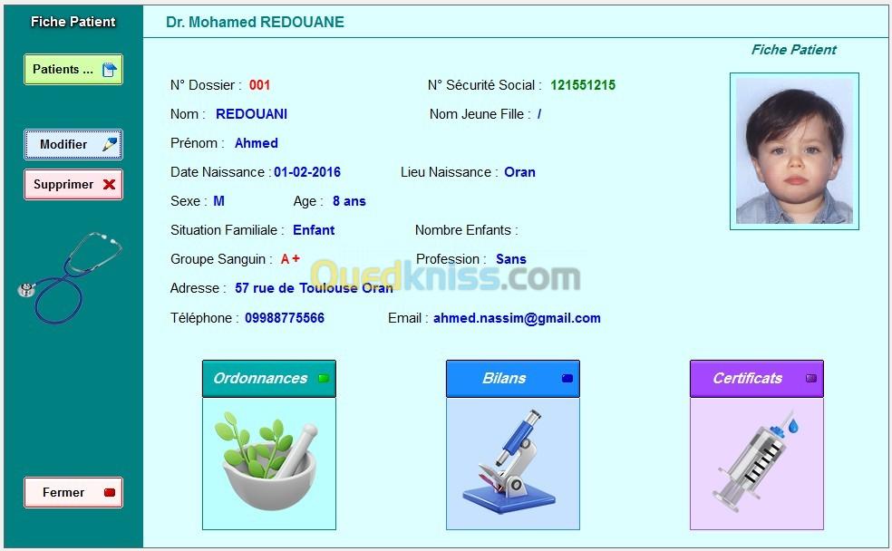 Gestion cabinet médical 2024